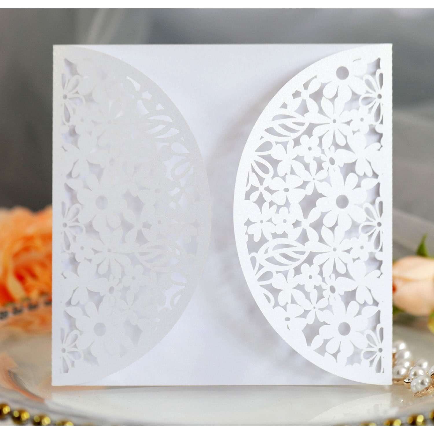 Square Laser Holder Wedding Supplies Latest Invittaion Card Graduation Card